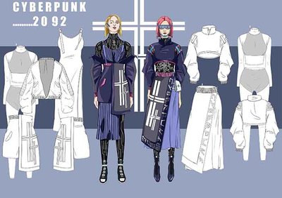 周玉林 賽博朋克-2092-服裝設(shè)計
